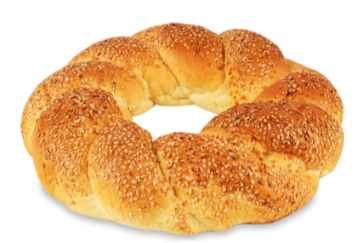 Калач святковий без начинки, посипаний кунжутом, 1 кг